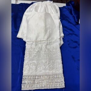 Silk fancy pant/ embroidered pant